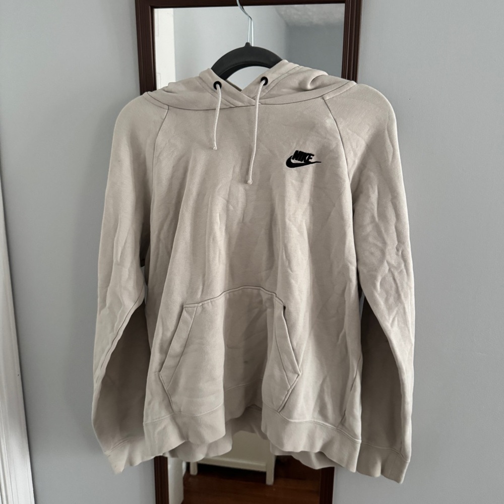 Nike men’s off white hoodie